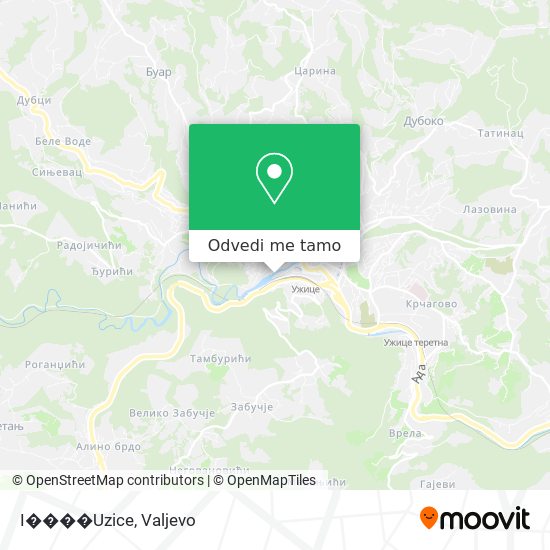 I����Uzice mapa