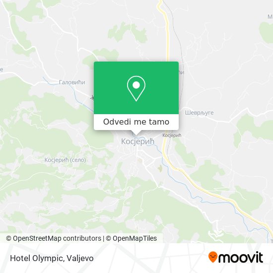 Hotel Olympic mapa