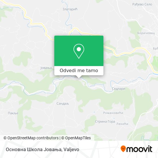 Основна Школа Јовања mapa