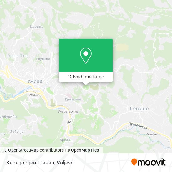 Карађорђев Шанац mapa