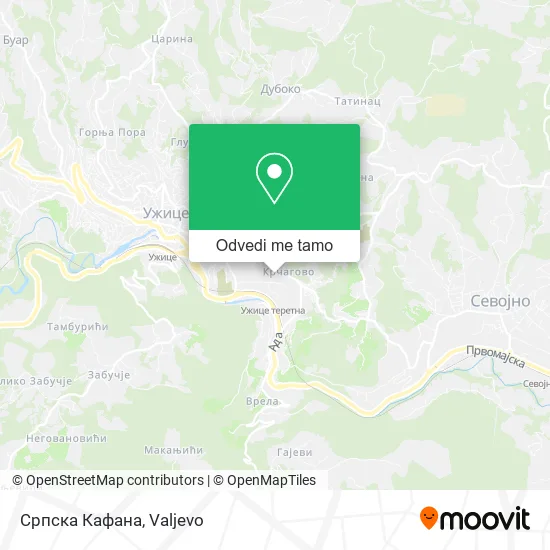 Српска Кафана mapa