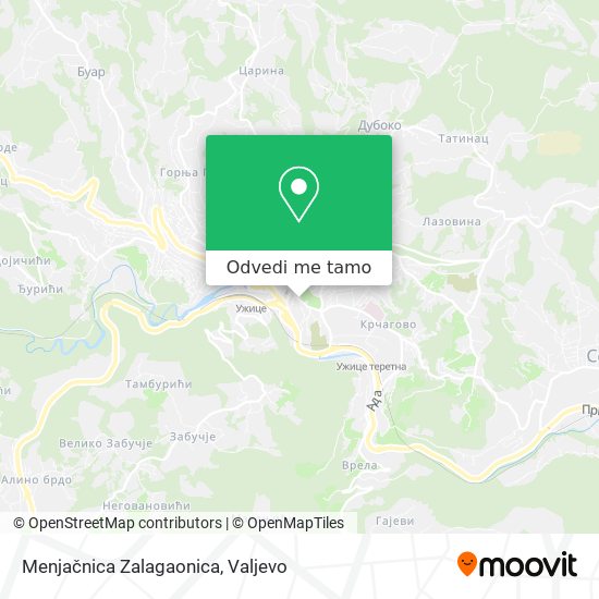 Menjačnica Zalagaonica mapa