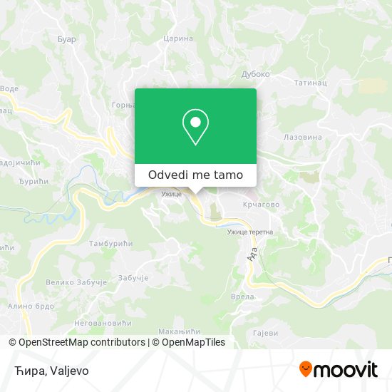 Ћира mapa