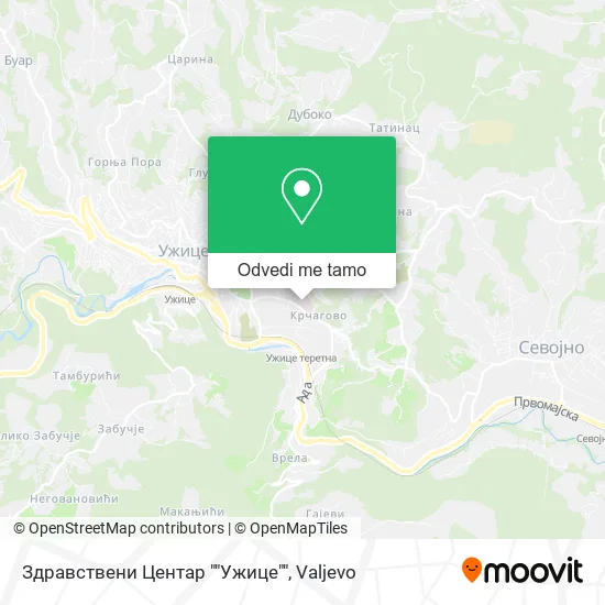 Здравствени Центар ""Ужице"" mapa