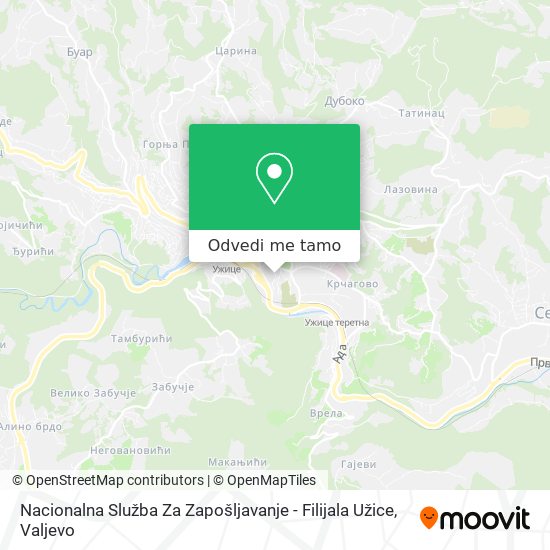 Nacionalna Služba Za Zapošljavanje - Filijala Užice mapa