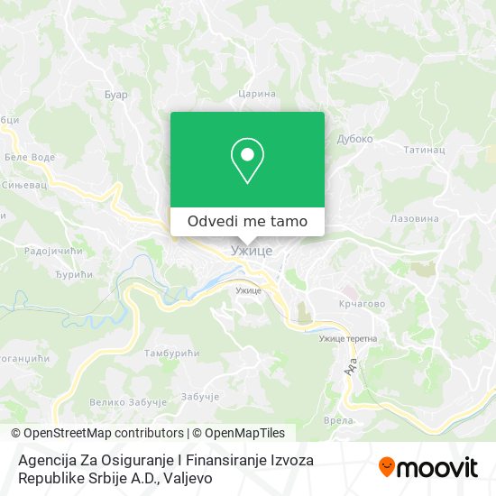 Agencija Za Osiguranje I Finansiranje Izvoza Republike Srbije A.D. mapa