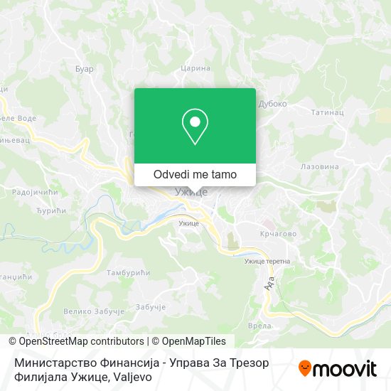 Министарство Финансија - Управа За Трезор Филијала Ужице mapa
