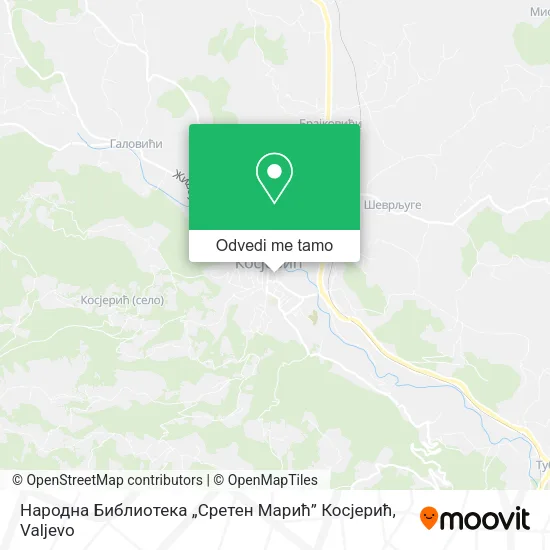 Народна Библиотека „Сретен Марић” Косјерић mapa