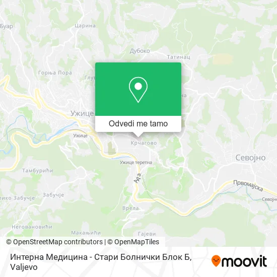 Интерна Медицина - Стари Болнички Блок Б mapa