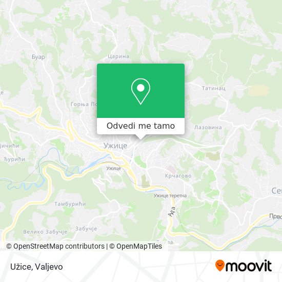 Užice mapa