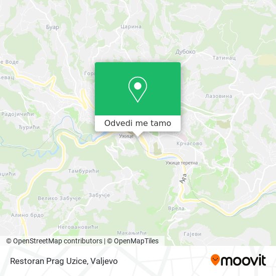 Restoran Prag Uzice mapa