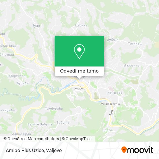 Amibo Plus Uzice mapa