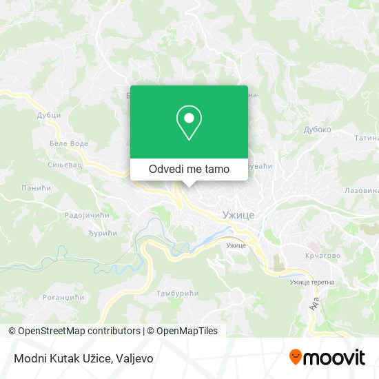 Modni Kutak Užice mapa