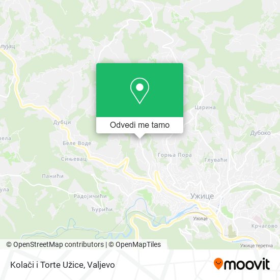 Kolači i Torte Užice mapa