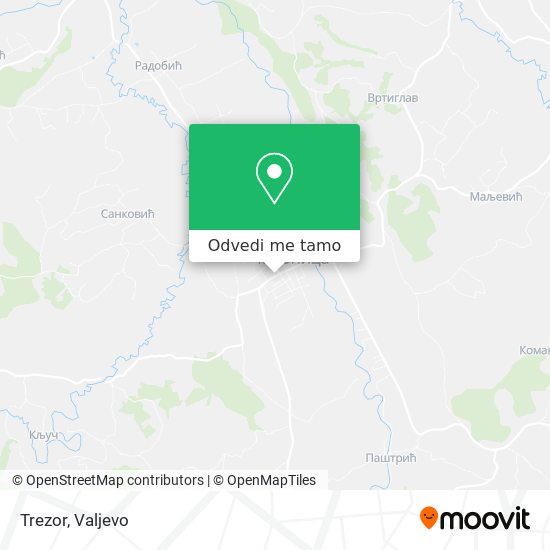 Trezor mapa