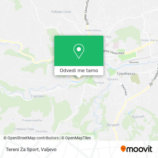 Tereni Za Sport mapa