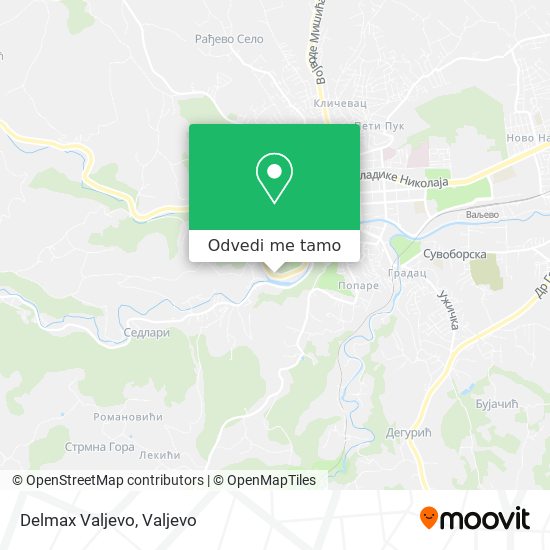 Delmax Valjevo mapa