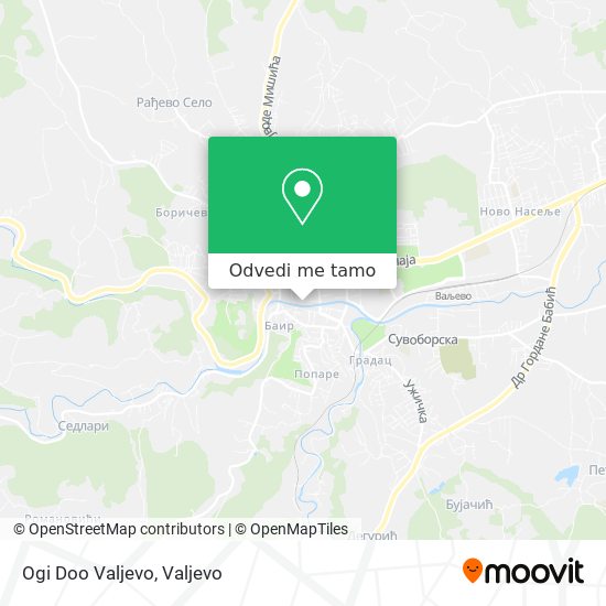 Ogi Doo Valjevo mapa