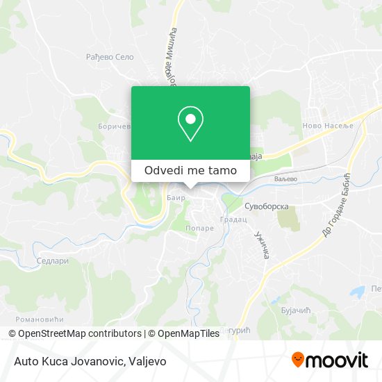 Auto Kuca Jovanovic mapa