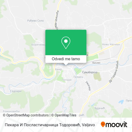 Пекара И Посластичарница Тодоровић mapa