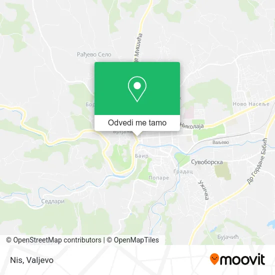 Nis mapa