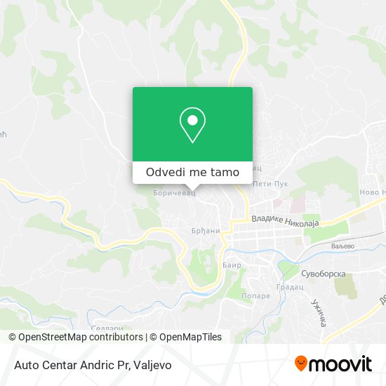 Auto Centar Andric Pr mapa