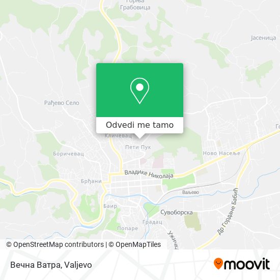 Вечна Ватра mapa