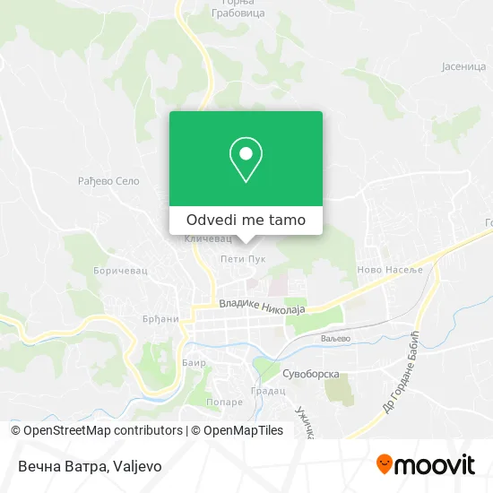 Вечна Ватра mapa