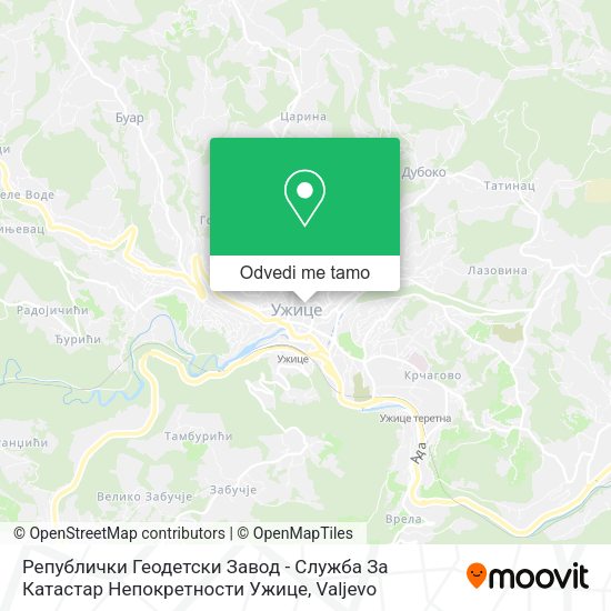 Републички Геодетски Завод - Служба За Катастар Непокретности Ужице mapa