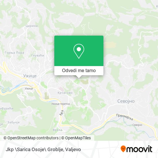 Jkp \Sarica Osoje\ Groblje mapa