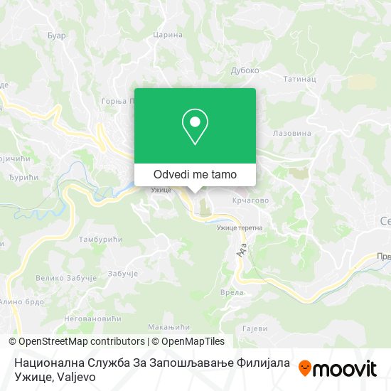 Национална Служба За Запошљавање Филијала Ужице mapa