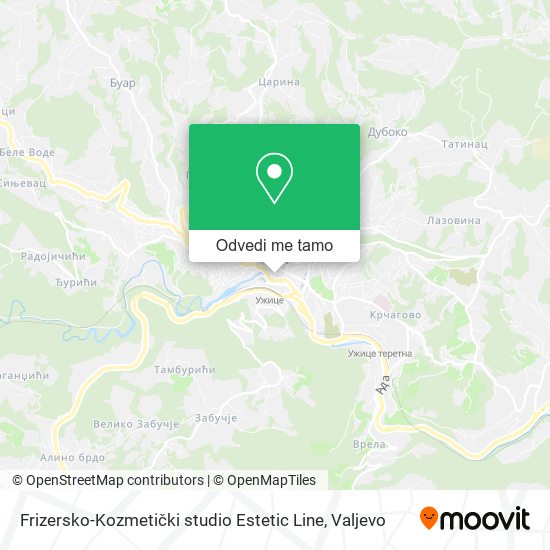 Frizersko-Kozmetički studio Estetic Line mapa