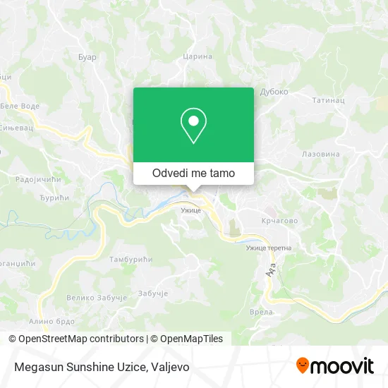 Megasun Sunshine Uzice mapa