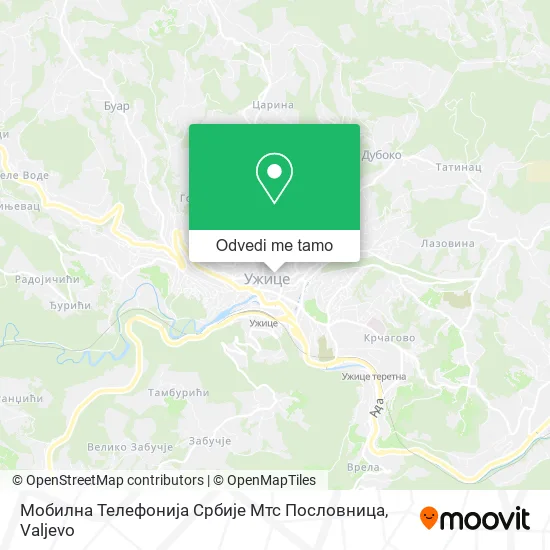 Мобилна Телефонија Србије Мтс Пословница mapa