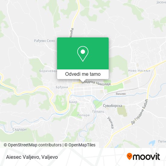 Aiesec Valjevo mapa