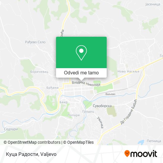 Куца Радости mapa