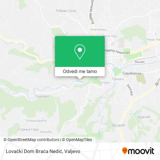 Lovački Dom Braća Nedić mapa