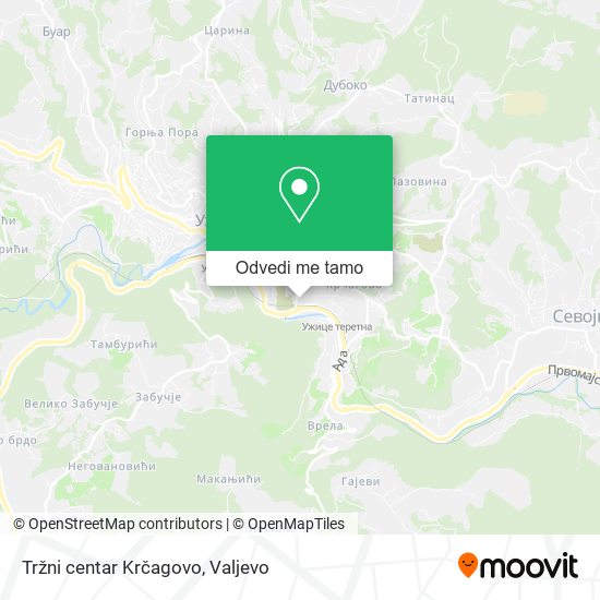 Tržni centar Krčagovo mapa