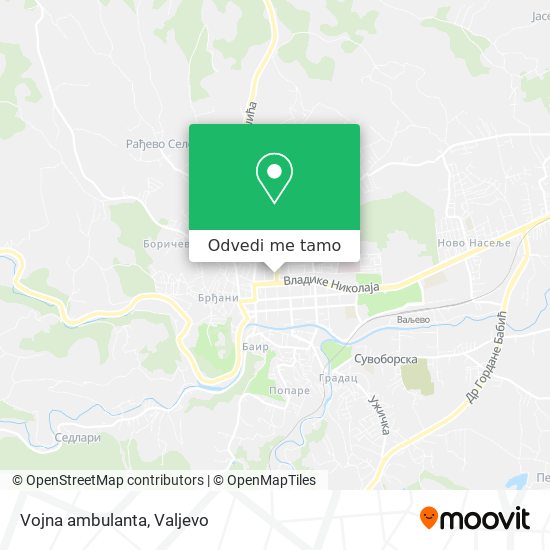 Vojna ambulanta mapa