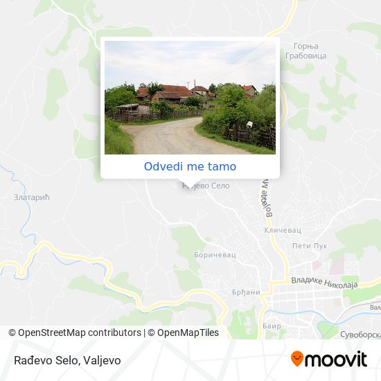 Rađevo Selo mapa