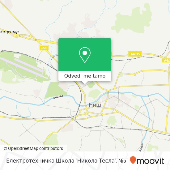 Електротехничка Школа "Никола Тесла" mapa