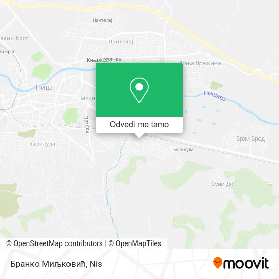 Бранко Миљковић mapa