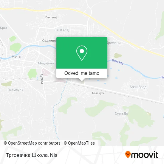 Трговачка Школа mapa