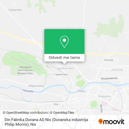 Din Fabrika Duvana AD Nis (Duvanska industrija Philip Morris) mapa