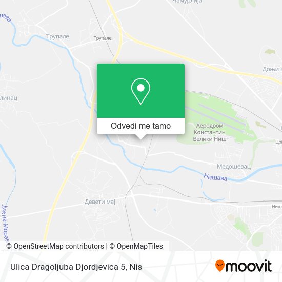 Ulica Dragoljuba Djordjevica 5 mapa