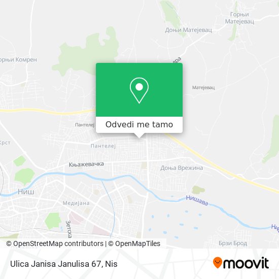 Ulica Janisa Janulisa 67 mapa