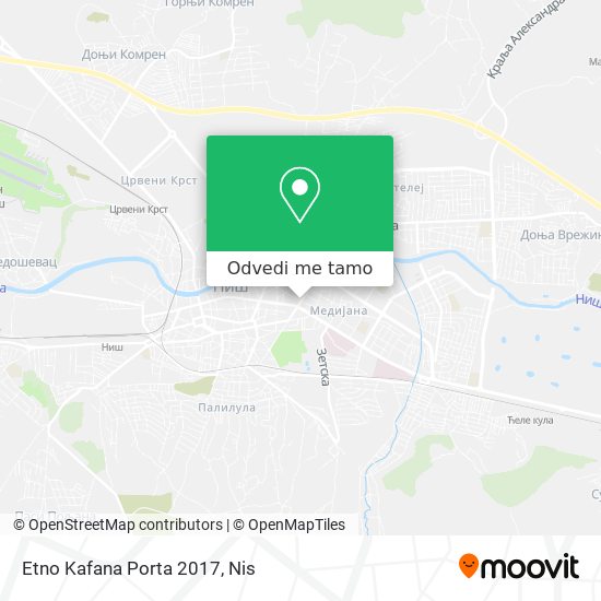 Etno Kafana Porta 2017 mapa