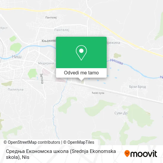 Средња Економска школа (Srednja Ekonomska skola) mapa