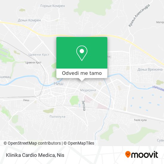 Klinika Cardio Medica mapa
