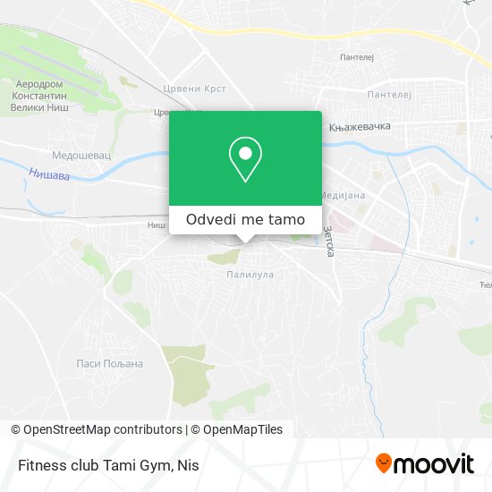 Fitness club Tami Gym mapa